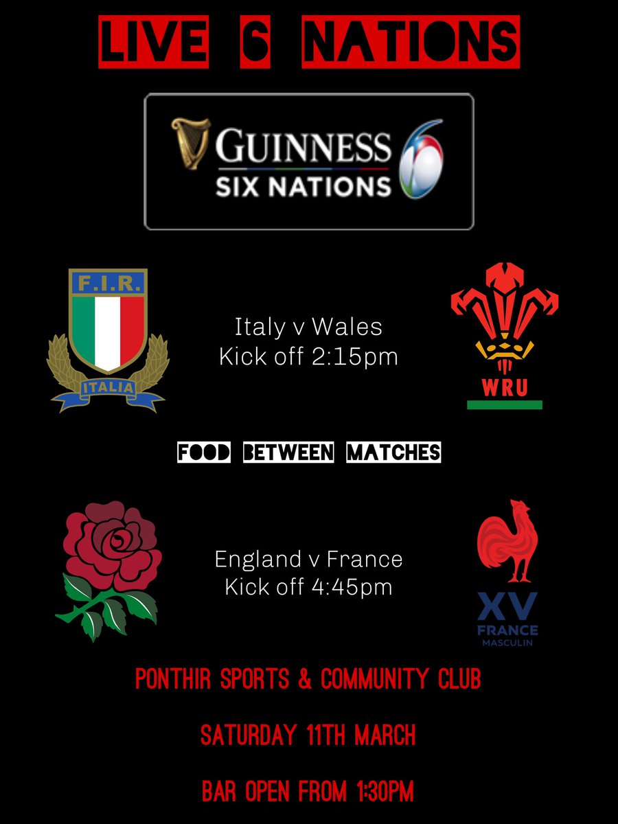 Live rugby today!!