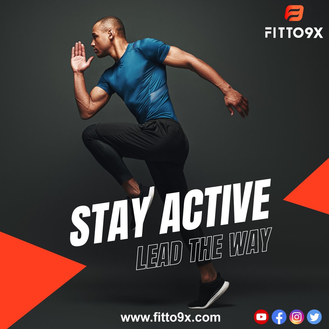 FITTO9X's tweet photo. "Stay Active: Energize your body, rejuvenate your mind, and live your best life!"

#stayactive #fitness #stayhealthy #workout #stayhome #staysafe #fitnessmotivation #stayfit #healthylifestyle #exercise #motivation #staystrong #health #homeworkout #staypositive #training https://t.co/BF5ense2Tv