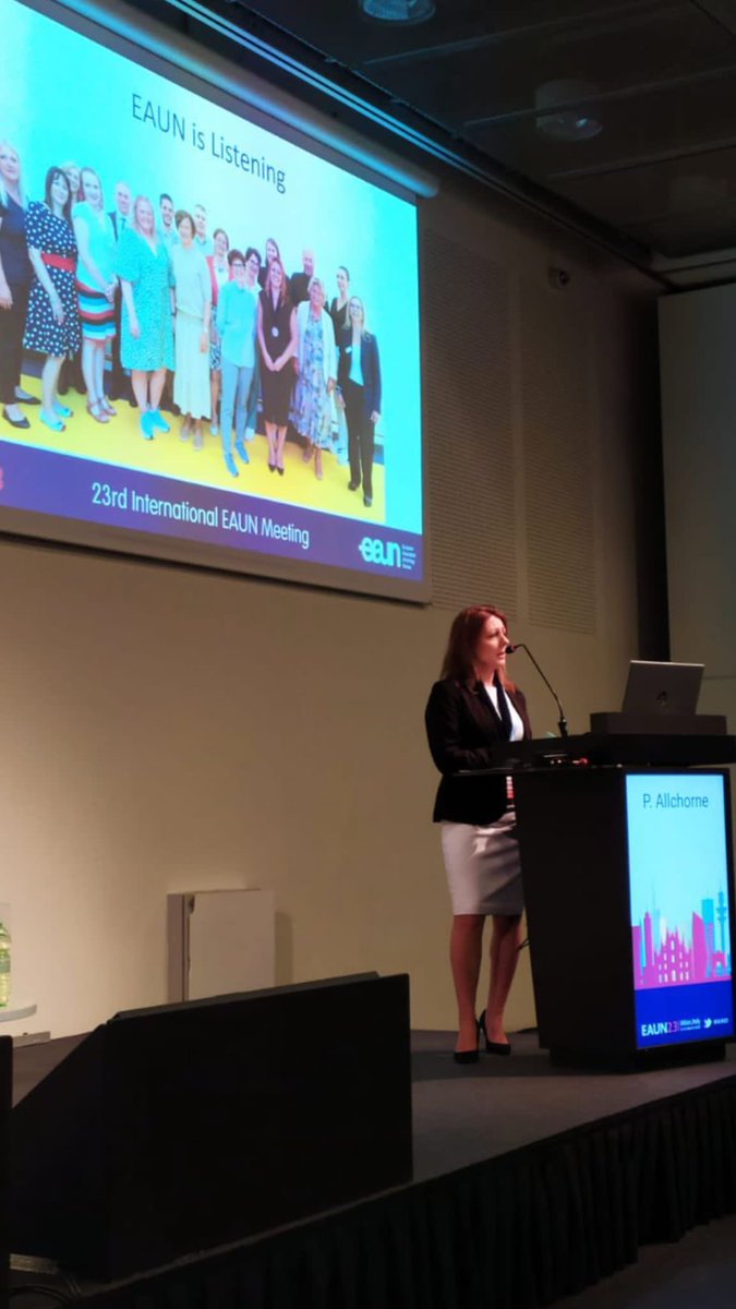 The fabulous ⁦<a href="/AllchornePaula/">Paula Allchorne</a>⁩ delivering her opening speech ⁦<a href="/EAUNurses/">European Association of Urology Nurses (EAUN)</a>⁩ conference ⁦<a href="/Uroweb/">European Association of Urology (EAU)</a>⁩ in Milan #EAUN #EAU ⁦<a href="/NHSBartsHealth/">Barts Health</a>⁩ ⁦<a href="/surgerywxh/">SURGERYWXH</a>⁩