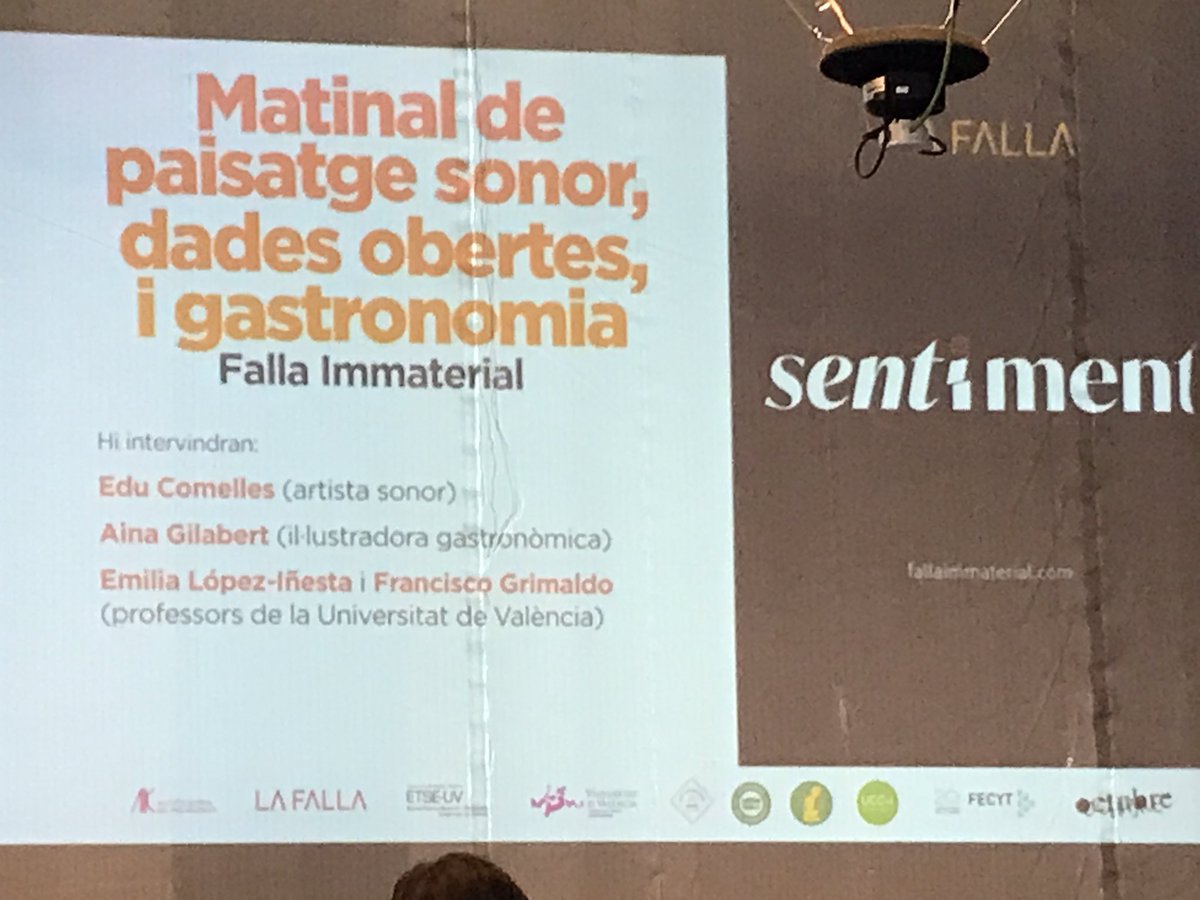 cocadepanses's tweet photo. @fallaimmaterial @OctubreCCC @pacolonso @ETSEUV @SmartCityVLCi @GovernObertVLC @CulturaAlmuerzo @esmorzadores @perefuset @PepiudCastellar @Epson_ES @dasaudio @AnisTenis Ací estem, sentint a Aina Gilabert i a Edu Comelles, parlant de Paisatge Sonor a #València en #Falles 💥💥💥 #Identitat #Disseny
@pacolonso ens ha preparat un Bonavida 🍹 i després gaudirem de l’esmorzar
Interessantíssim! Gràcies, @fallaimmaterial, Fran, Emi 😘😘 https://t.co/YPVTn0dgbf