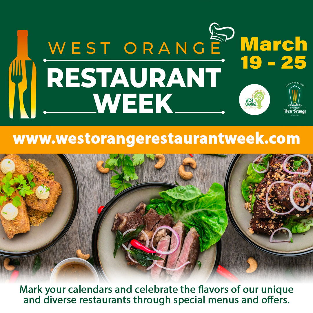 WestOrangeInfo's tweet photo. 🍴 West Orange Restaurant Week is back! 🎉 From Mar 19-25, savor the flavors of our unique &amp; diverse restaurants with special menus &amp; offers. Support your faves &amp; discover new ones too! Check out the participating restaurants at https://t.co/rbWZZqQmvg https://t.co/Nva8Y8U3n0