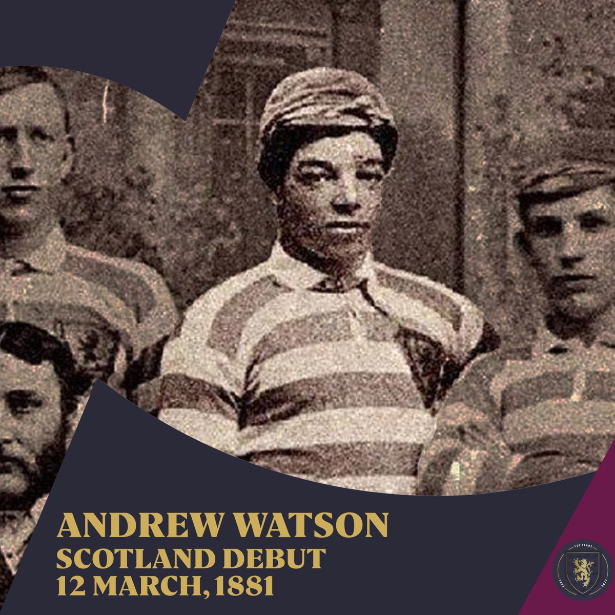 ScotlandNT's tweet photo. On this day in 1881, Andrew Watson became the first black player to play international association football, captaining Scotland in a 6-1 victory against England.

A pioneer of the game.

➡️ Read more about Andrew Watson's life and career here: https://t.co/vibyQKC8A4 https://t.co/FcsgoLhOmH