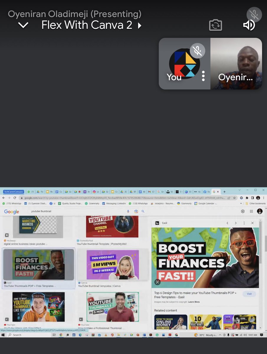 Flexwork | Customer Support | Social Media Manager (@flexworkng) on Twitter photo 2023-03-11 09:59:22 Flex With Canva live training session with @OladimejiBrand_ 💪🏽 #Canva #Design #FlexWithCanva #Flexwork Flex With Canva live training session with @OladimejiBrand_ 💪🏽 #Canva #Design #FlexWithCanva #Flexwork