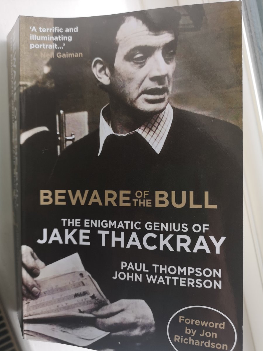 Just starting this biog of Jake Thackray, by Paul Thompson and John Watterson. Loved Jake from the moment I set eyes on him on tv in the 60s, on Braden's Beat. #JakeThackray