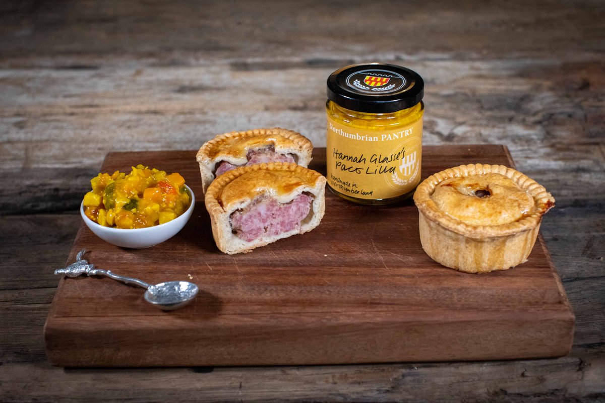 Today, we are giving our #BritishPieWeek love to <a href="/NorthumbrianPty/">Alice in Jam Land (Northumbrian Pantry)</a>.  Their pickles and Relishes are the perfect accompaniment to your favourite pie. They believe Hannah Glasses’s Paco Lila (piccalilli) or Northumbrian Onion Relish would be the perfect pie pairings.