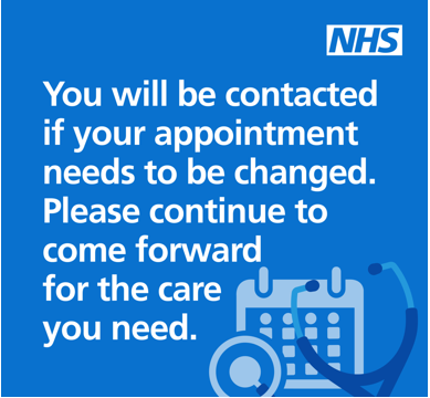 We do expect there to be an impact on some appointments and clinics next week due to industrial action by junior doctors across Sussex.

Please continue to attend planned appointments unless you hear directly from the NHS to make new arrangements.