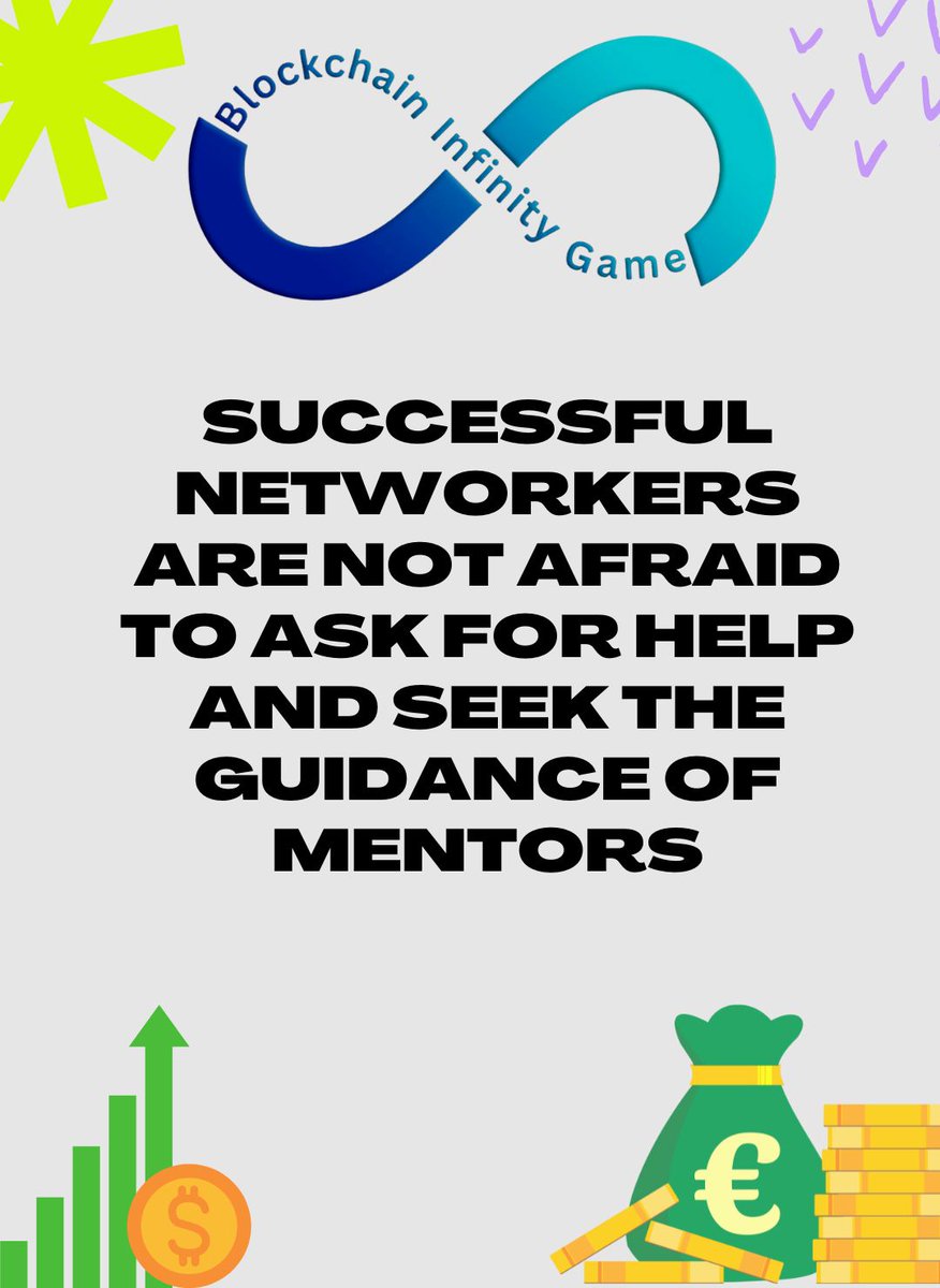 blockchaininfi's tweet photo. Successful networkers are not afraid to ask for help and seek the guide of mentors.
#gaming #metaverse #cryptocurrency #nft #mining #roi #metaverseexplained #solana #blockchain #NFTs https://t.co/LyzQCYPFGH