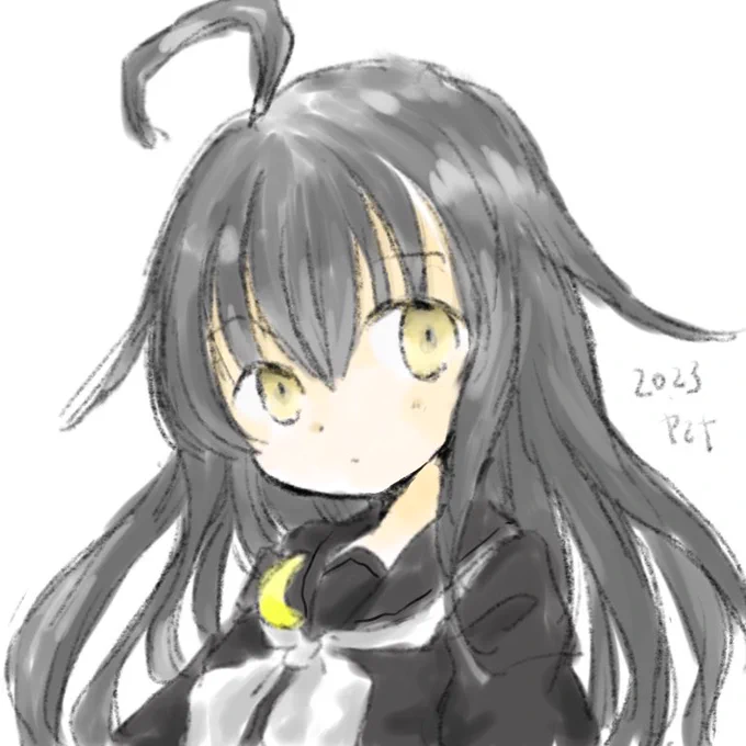 艦これの三日月さんです。うちの子はレベル99ですよ~。 