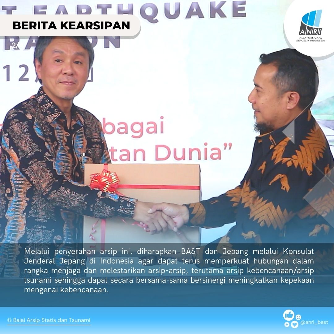anri_bast's tweet photo. Konsulat Jenderal Jepang di Medan Serahkan Arsip ke BAST

#penyerahanarsip
#arsipstatis
#memorikolektif
#konjenJepang
#BAST https://t.co/8SHYIniCrn