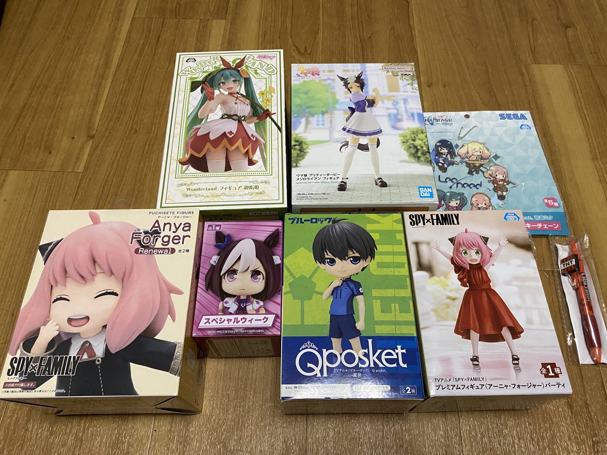 今日の戦利品

ゲーセン漁りたのちい