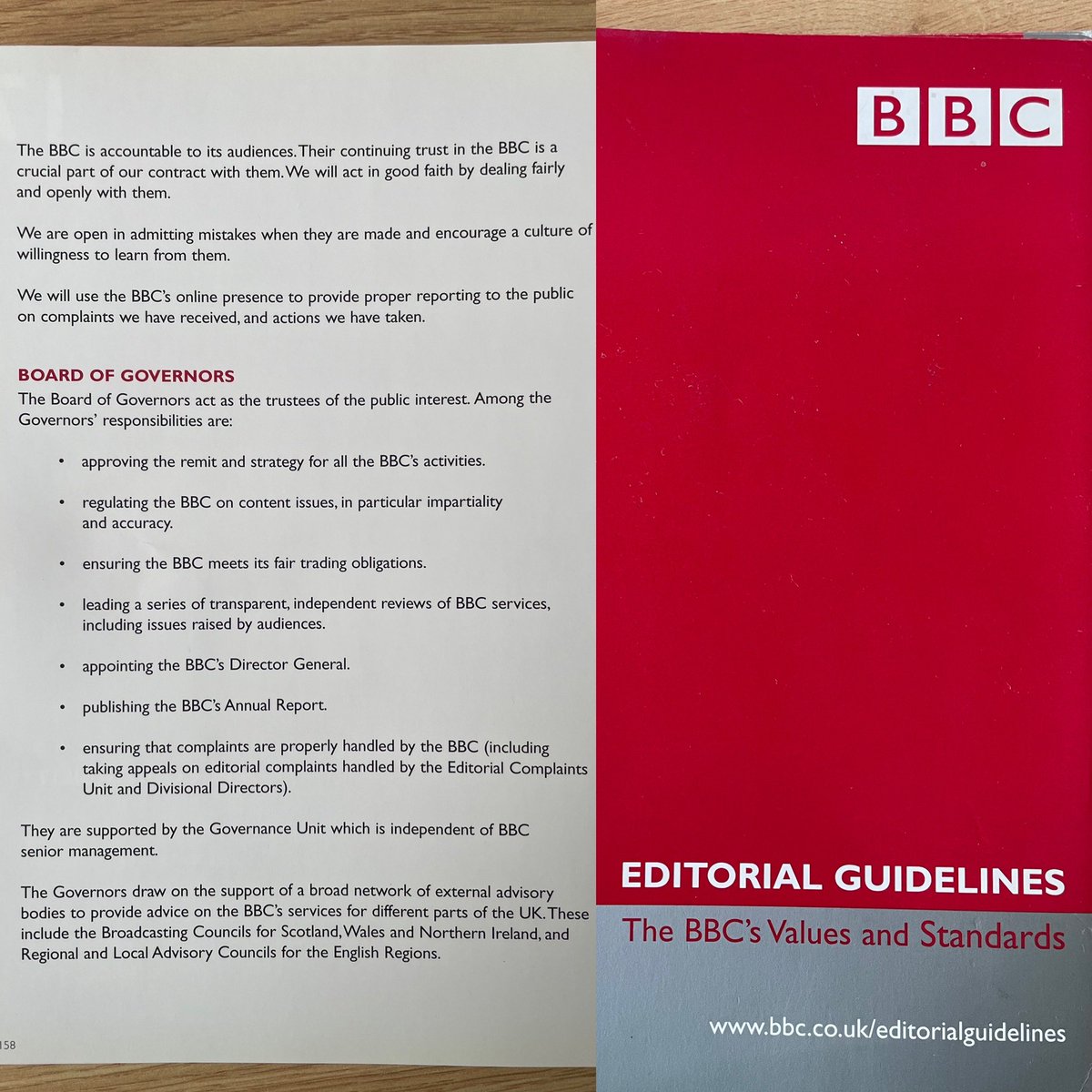 Excellent thread. Permit me to draw attention to role of BBC Board, Chairman & Director General from my copy of guidelines. By taking Lineker off air has the Board undermined it’s own ‘alleged’ standards, responsibility & reputation for impartiality #NeverBeABystander #motd