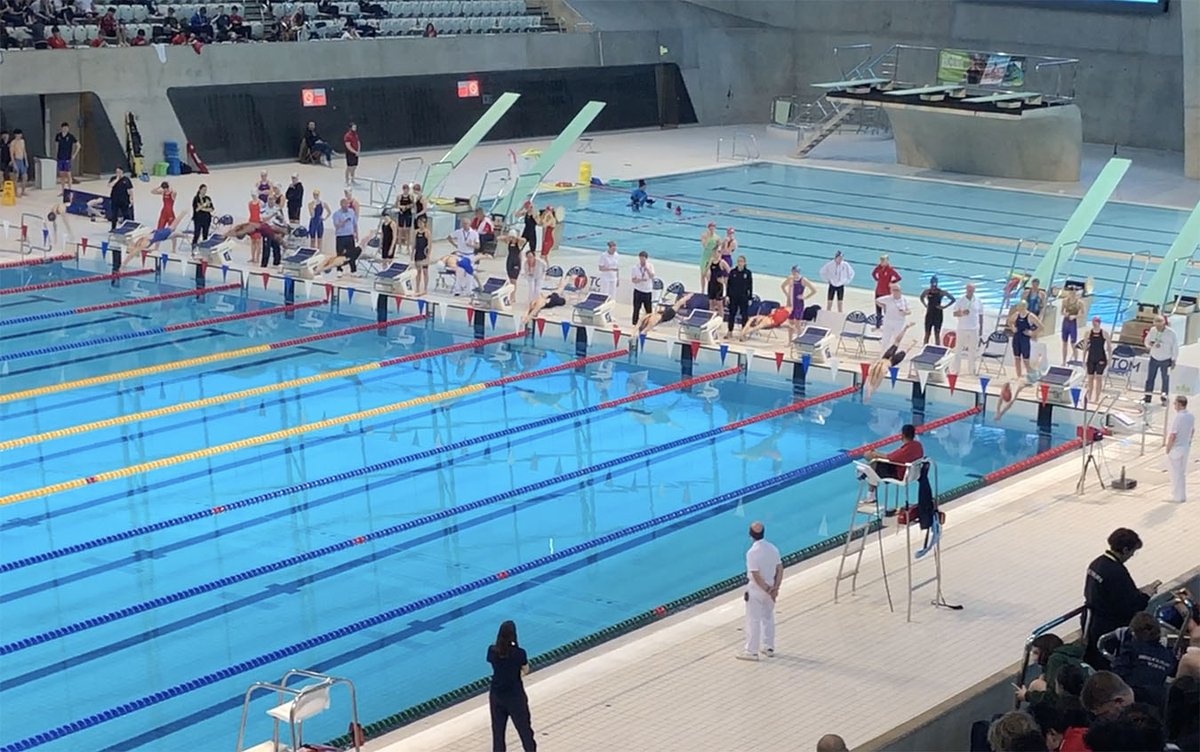 parker_yulia's tweet photo. A fantastic performance by the Churchers College girls at the London Aquatic centre, making the finals of the 4 x 50m freestyle relay and then improving their time to finish 9th overall out of 36 schools. 
Go Churchers ! 🏊‍♀️ @ChurchersSwim @ChurchersSport https://t.co/NJKqce3nCQ