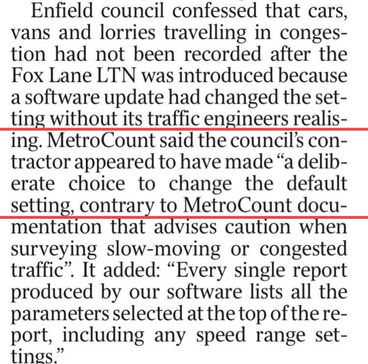 This suggests councils deliberately changed counter settings to omit vehicles stuck in start-stop-idling traffic created by their LTNs. 👇 A desperate act by councils hiding the truth that LTNs increase traffic, congestion & emissions on our community main roads & Red Routes.