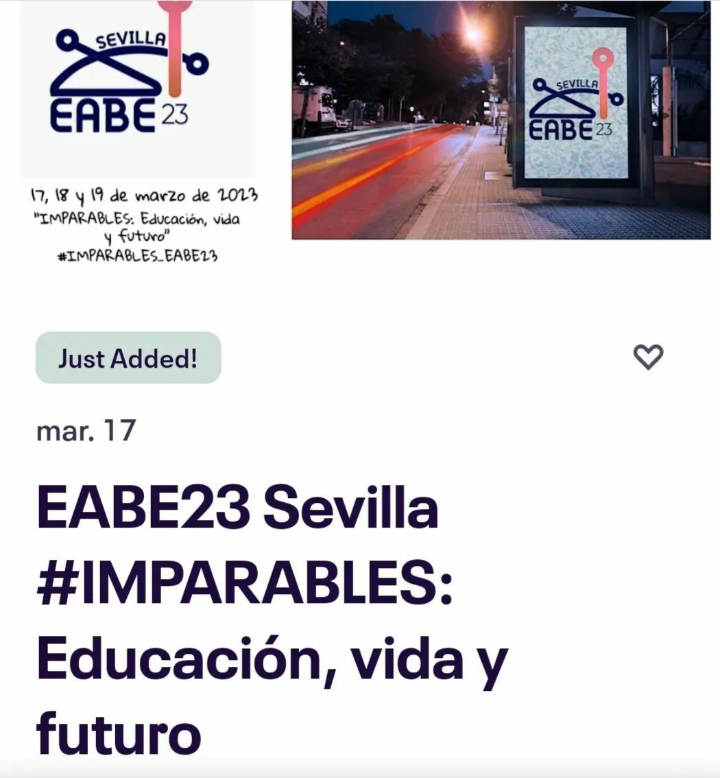 VIAJEScomemundo's tweet photo. 🔝Os esperamos 17, 18 y 19 de Marzo'2023 con EABE 2023 Sevilla.
Educación, Vida y Futuro.

VIAJES cómete el mundo con #EABE2023 Sevilla.

#IMPARABLES_EABE2023 https://t.co/WVHR7o5IFN