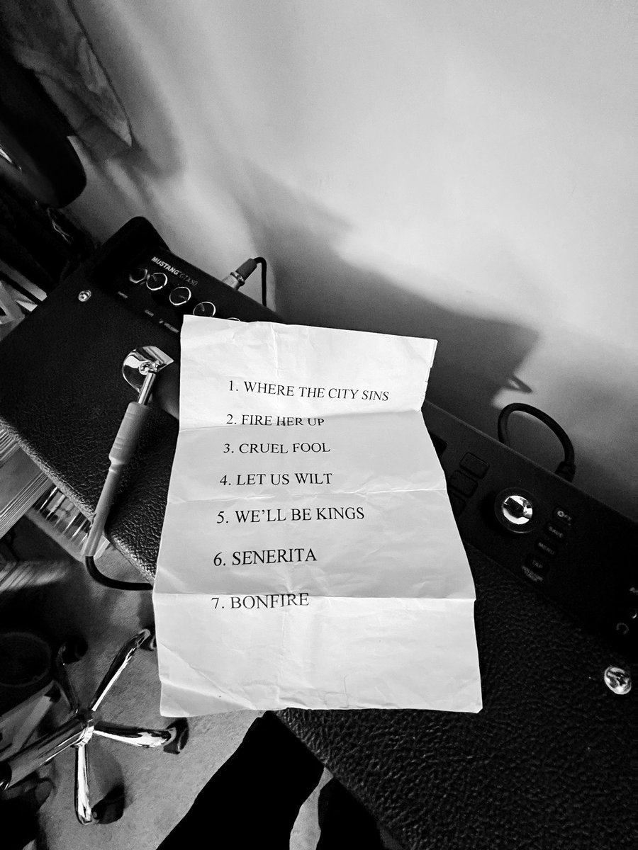 ruffasflock's tweet photo. Found a set list from The Citisins days. Good times #indiemusic #scottishmusic https://t.co/P9meRHMom7