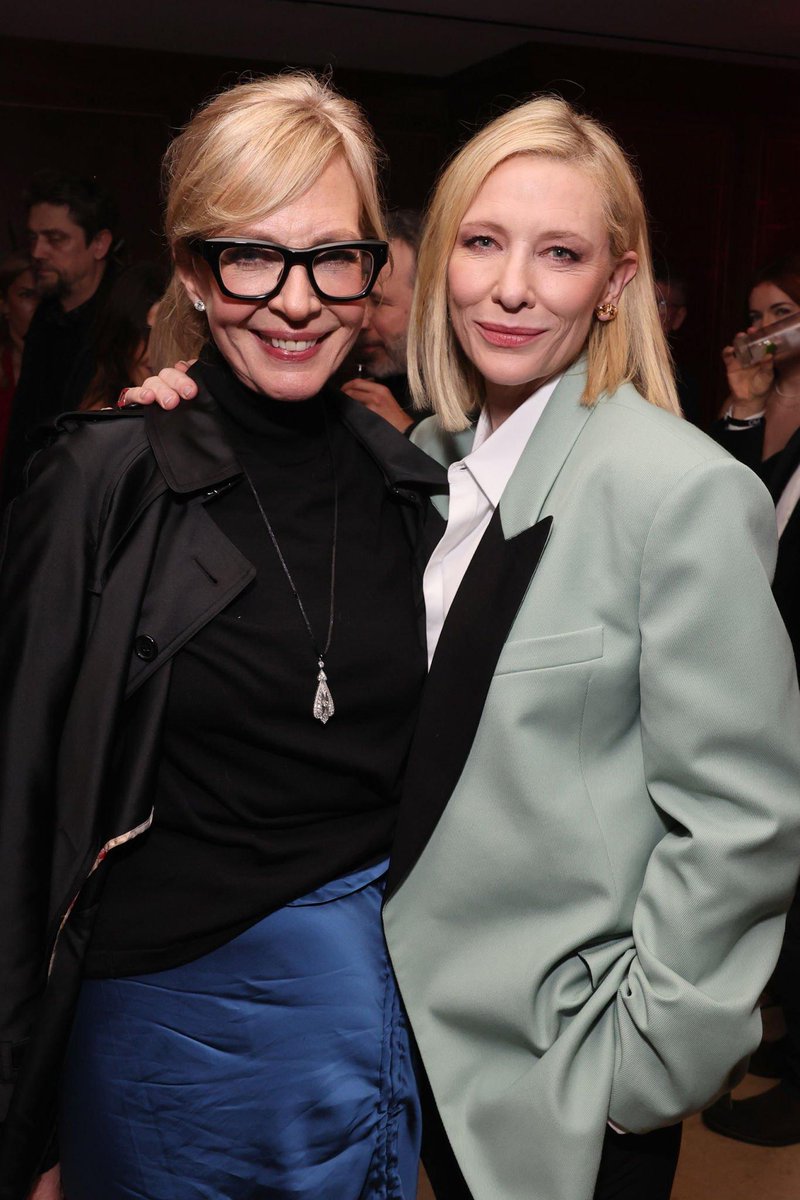 MARCH 10TJ: #AllisonJanney and #CateBlanchett attend the The CAA Pre-Oscar Party, Los Angeles.