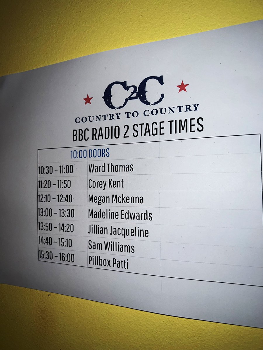 JUST ARRIVED AT C2C BBC RADIO 2! TIME FOR A QUICK CHANGE THEN SEE YOU AT 12.10pm 🤠💘💕 @BBCRadio2