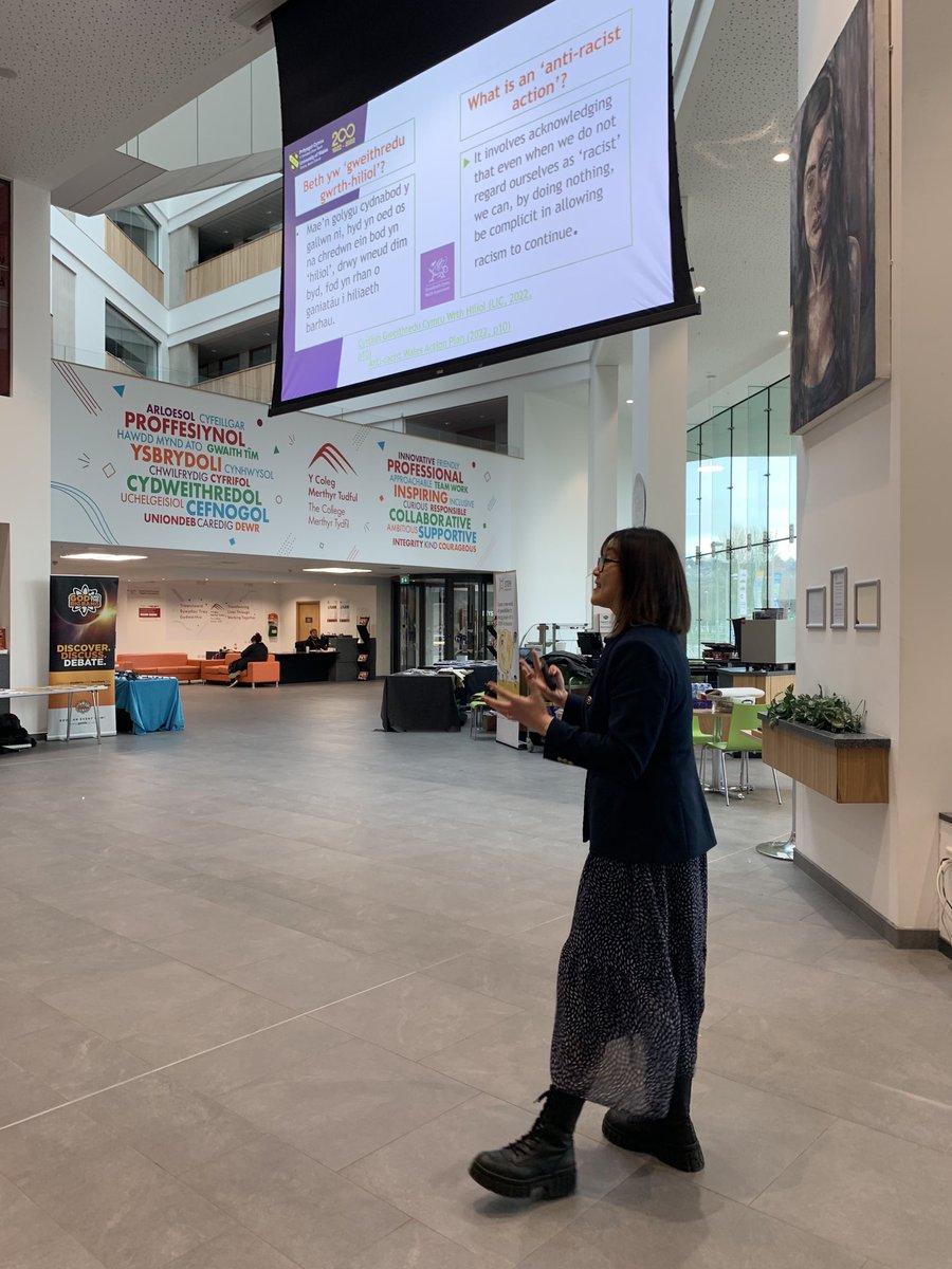 Lilian Martin speaking about decolonising the Curriculum for Wales at the Merthyr Meet today ⁦<a href="/theASE/">The ASE</a>⁩ ⁦<a href="/Grwp_Cynefin/">Grŵp Cynefin</a>⁩ ⁦<a href="/UWTSD/">University of Wales Trinity Saint David</a>⁩ ⁦<a href="/WG_Education/">Welsh Government Education</a>⁩ ⁦<a href="/IOPWales/">IOP Wales</a>⁩ ⁦<a href="/GatBB_UK/">God and the Big Bang</a>⁩  ⁦<a href="/EstynHMI/">Estyn</a>⁩