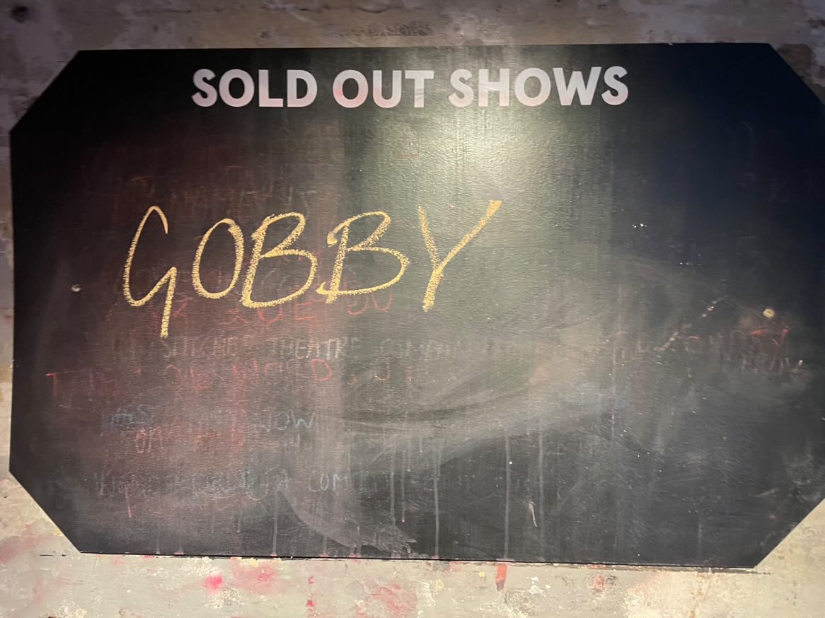 A huge thank you to our glorious SOLD OUT audience @VAULTFestival last night 🥹❤️ there are still tickets left for tonight at 19:45, your last chance to catch GOBBY! Tell ya friends 🥳🎉 
vaultfestival.com/events/gobby