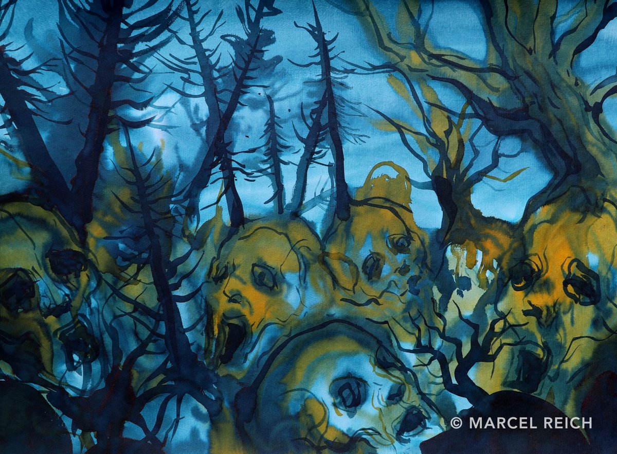 marcelreich4art's tweet image. Watch how I painted the watercolor «Ghosts of the Woods II». Don't forget to subscribe to my YouTube channel.

Link to the video:
youtu.be/iwTjWXZSWOE

#darkart #painting #artvideo #art