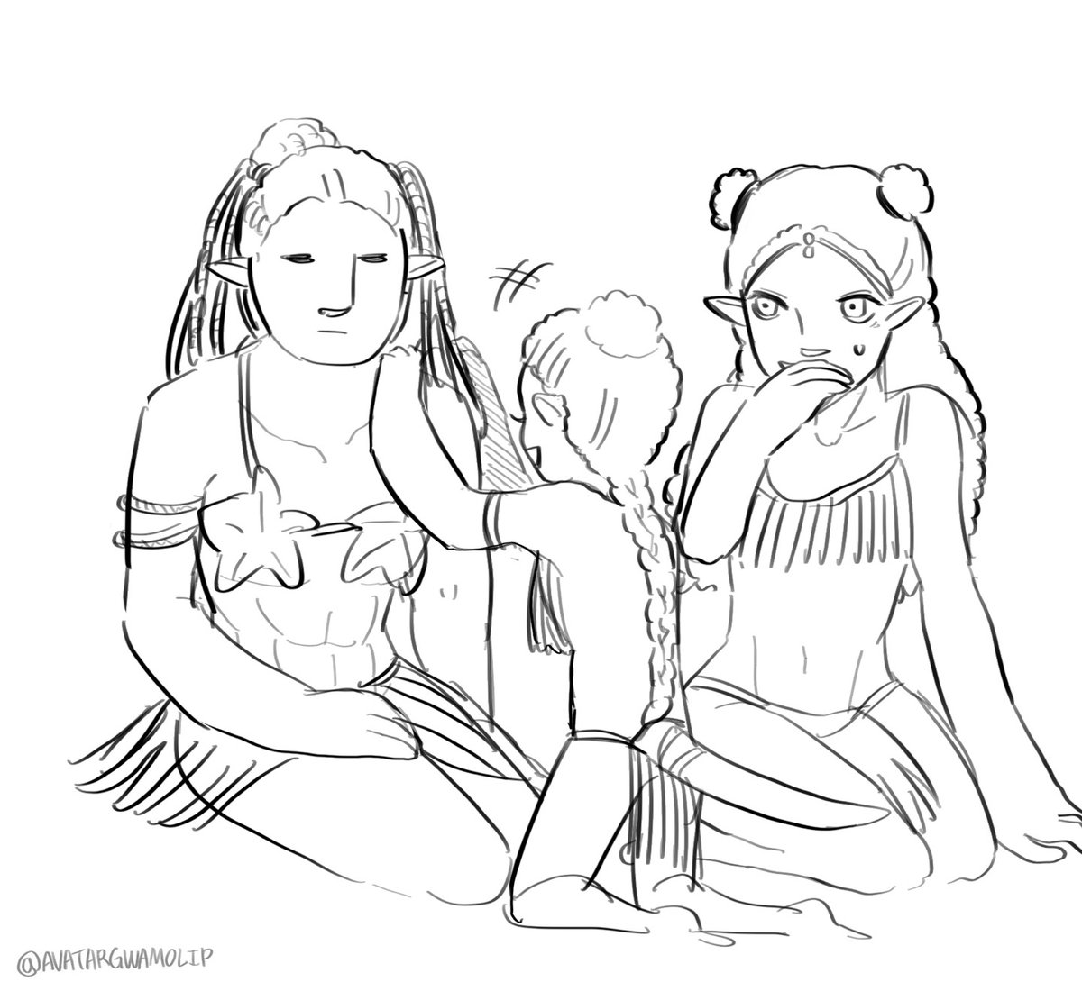 avatargwamolip's tweet image. 여동생 놀아주기