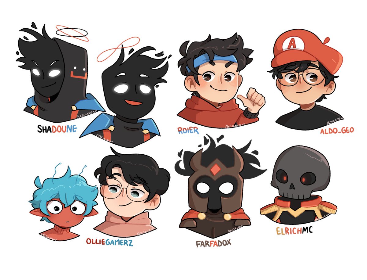 multiple boys glasses black hair smile hat male focus headband  illustration images