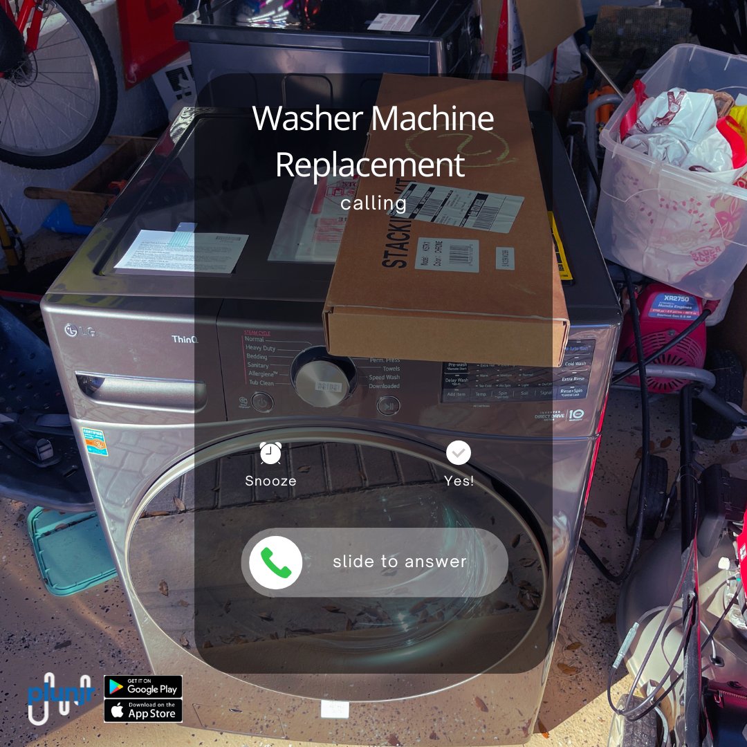 plunjrapp's tweet photo. ⏰ 👌 Download the Plunjr app for free and schedule a call so we can guide you through the step-by-step process of replacing your appliances at your convenience.
#doityourself #plumbinghelp #homeimprovement #bathroomrenovations #kitchendesign #home #washermachine https://t.co/VcWn92lTZ4