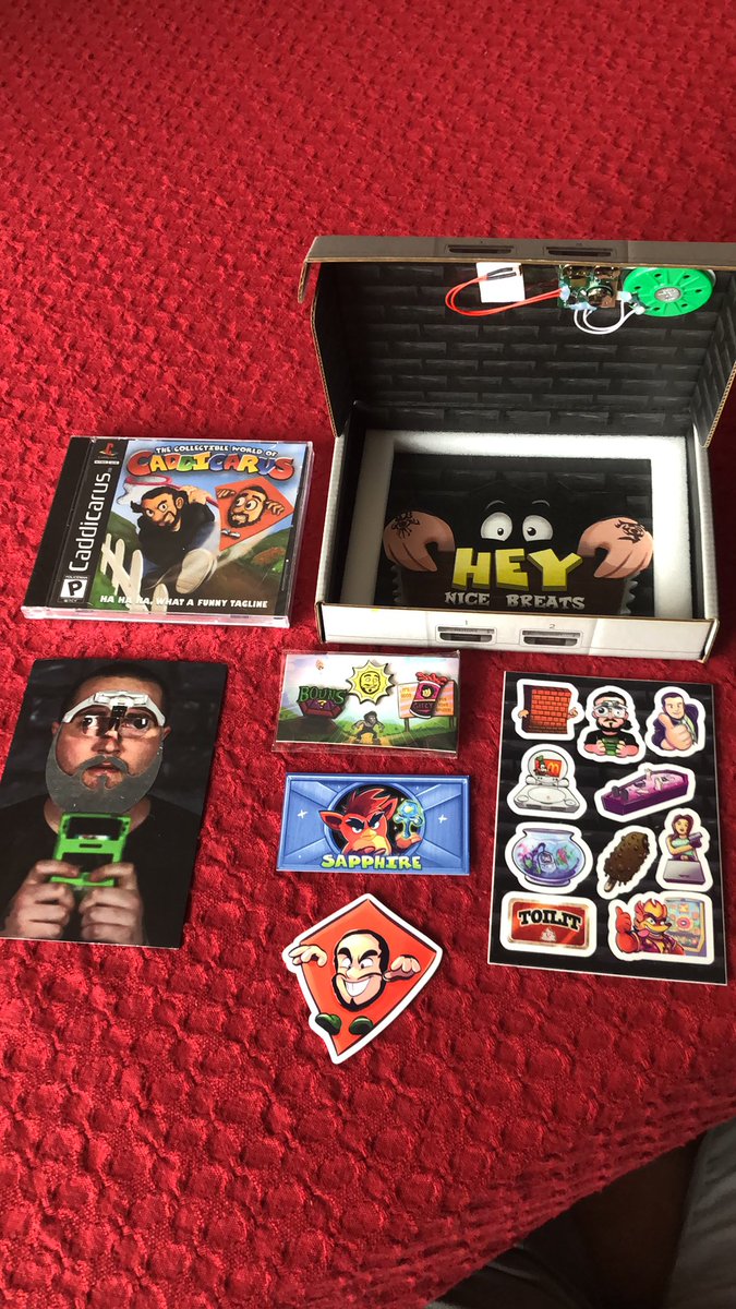 The3rdMTLion's tweet photo. Ahhh yeah 😎 Thanks #DaddyCaddy for the sick merch. Can’t wait to dig into the Blu-Ray for all that bonus content
@Caddicarus https://t.co/qSYoAMiVCc