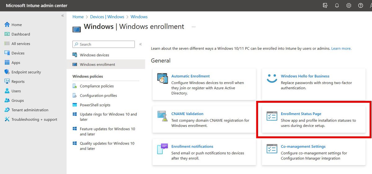 Brinkhoff_C's tweet photo. Great news! You can now deploy store app / WinGet e.g. the #Windows365 app via Autopilot/ESP and have them pre-loaded before the users signs in! Flighting should be finished on Monday. Read more about it via: https://t.co/oTWQy8wRR5 https://t.co/s98oDyNr03