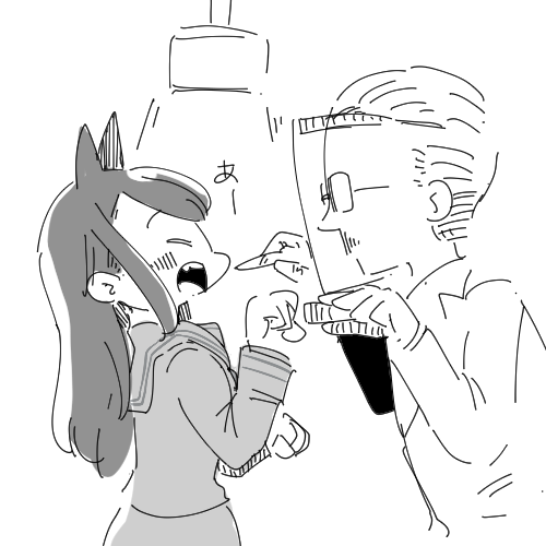 虫歯になってないかみますねー
きれいな歯ですね～ https://t.co/Klu4EpBv7F 