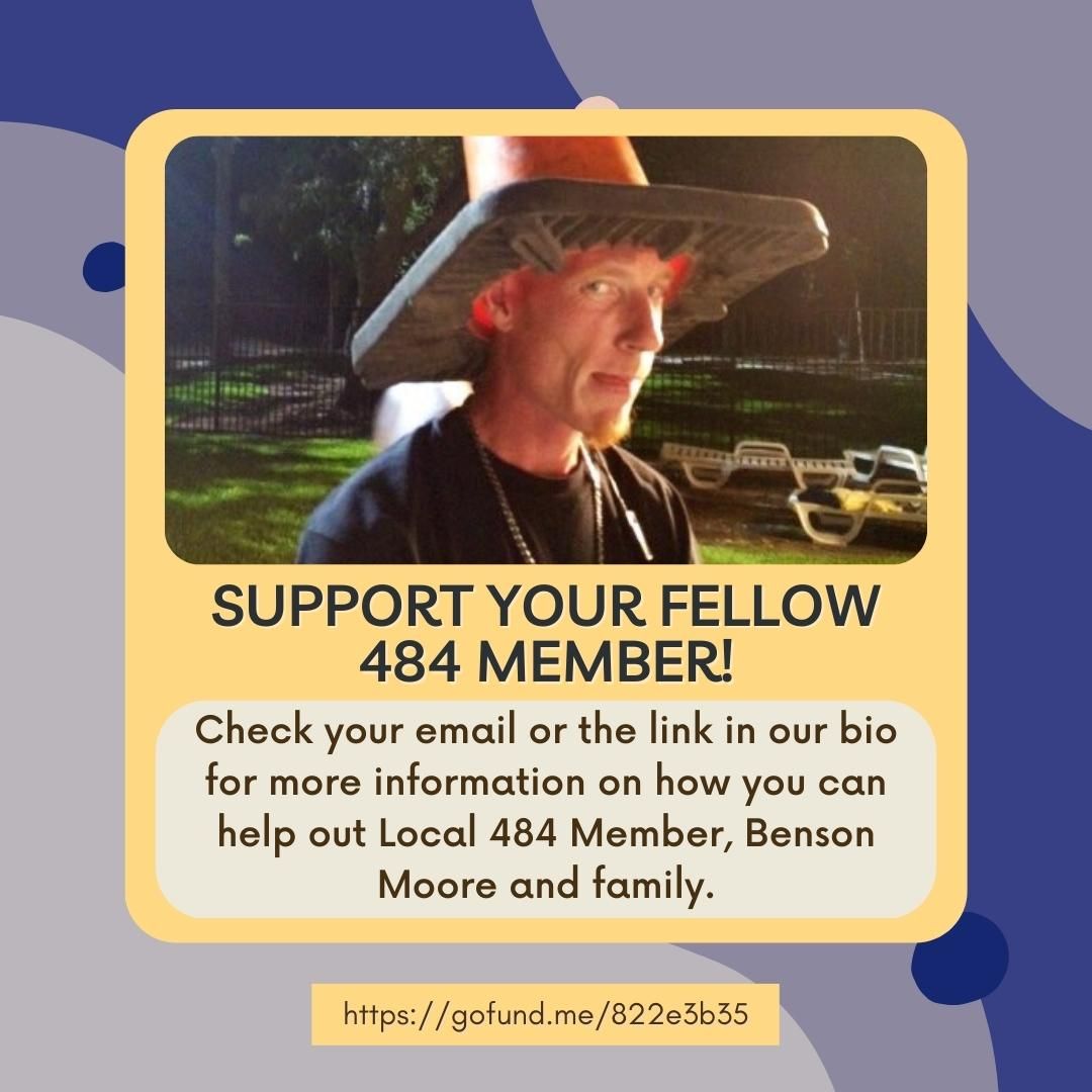 local484's tweet photo. Fellow 484 member, Benson Moore, has recently had a lung collapse and is being treated at the hospital. He needs your support!
https://t.co/TJqXyn60OE
#donate #gofundme #IATSE #Local484 #support https://t.co/Y2G1aMKDIX