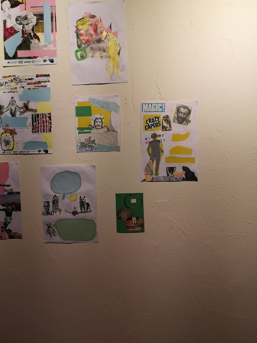 BAD PICTURE BUT THINGS I MADE ARE ON A WALL THEY ARE ON A WALL @DyddiauDu I AM CRYING A LITTLE BIT