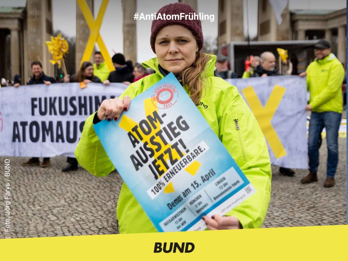 #AntiAtomFrühling statt nuklearer Winter: An rund 100 Orten machten wir mit <a href="/ausgestrahlt/">.ausgestrahlt</a> &amp; Co bundesweit klar, dass #Atomkraft bald Vergangenheit ist - denn #Fukushima mahnt!

💚 Nächster Stopp: 15.4. in #München, #Lingen &amp; #Neckarwestheim. Sei dabei!

▶️ anti-atom-fruehling.de