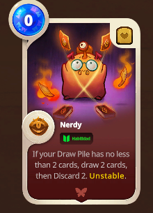 ozzylag's tweet photo. Voy a crear un #AxieChallenge y consiste en nombrar a un #AxieCreator y colocarle una carta como insignia, bien sea por identidad en su apariencia, estilo de juego, o semejanza en el nombre (como en este caso).
Asi que, @SrNearly Ud. seria esta carta.
Hola Sr. Nerdy. https://t.co/VfdLU0Pxlu