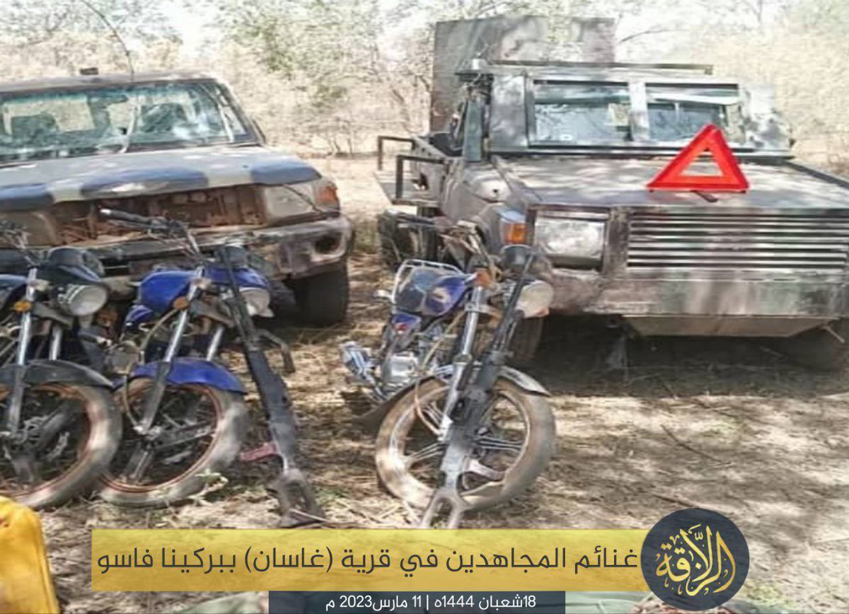SimNasr's tweet photo. #BurkinaFaso #JNIM #AQMI revendique 2 attaques sur la route entre #Gassam et #Dédougou « 2 morts le 27 fevrier & 11 morts le 4 mars » https://t.co/pNVuevSnxP