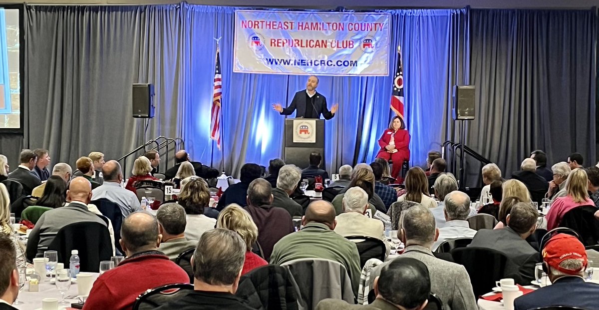 DaveYostOH's tweet photo. It was energizing to talk about our #FightForOhio this morning at the NEHCRC Pancake Breakfast! https://t.co/tIxsBg6oHR
