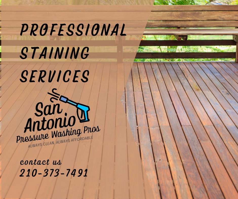 We specialize in giving your outdoor space a fresh look! 🌳 Get your fence and deck ready for summer with our professional staining services! 🌞 We'll make sure your outdoor living space looks perfect. 🤩 #fencedeckstaining #outdoorrenovation #freshlook #professionalstaining 🤗