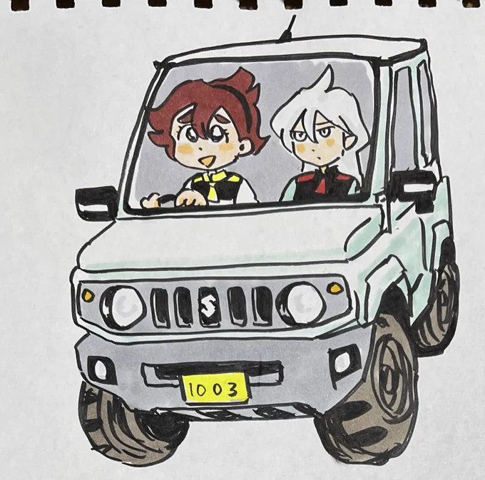 #女の子二人のイラストを貼る見た人もやる 