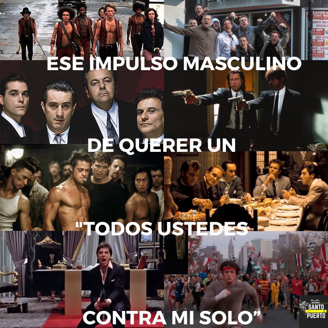 Ese momento en el que dices, si puedo con esto y más…👊🏻🥵😎

#SantoPuerto #Sábado #Motivación #Cinéfilos #Warriors #Hooligans #Goodfellas #PaulFiction #FightClub #Godfather #Scarface #Rocky