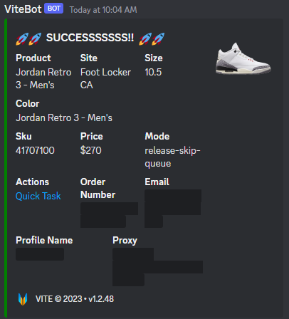 Thanks Team!!! Bot: @MagnetAIO @ViteBots Proxies: @NBProxies @speedyhub_proxy @ZenuProxies CG: @TheNorthCop Use code 'ricerzenu35' for 35% off Zenu Proxies!