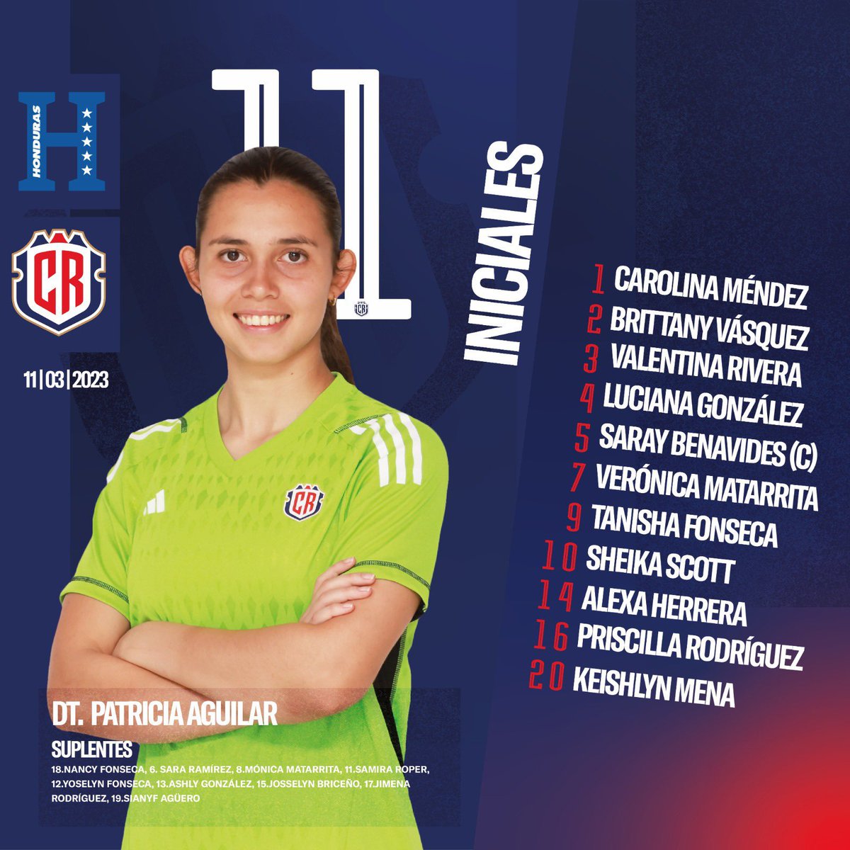 UNCAF FIFA FORWARD 
Torneo Sub19 

Partido por el tercer lugar. 

🇭🇳 vs 🇨🇷 
10:40am 

📺: fifa.com/fifaplus/en/li…

#FCRF #LaSeleFemenina
