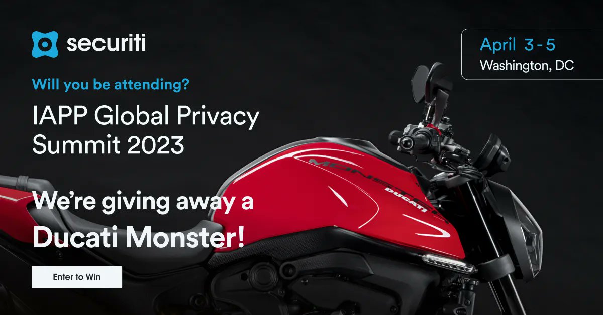 SecuritiAI's tweet photo. Join us at @PrivacyPros's Global Privacy Summit on April 3-5!

Attend our speaking session, "Privacy Beyond Checkmarks: Harnessing #DataIntelligence to Automate #PrivacyOps," featuring Securiti's @R_Jalil &amp; @Asurion's Jay Exum.

Register now: https://t.co/D7d6DCTYud #DataSecurity https://t.co/bqaRdwEVy1