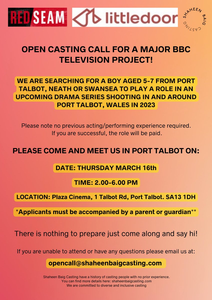 Anyone interested please come and see us. <a href="/sbaigcasting/">shaheen baig casting</a>