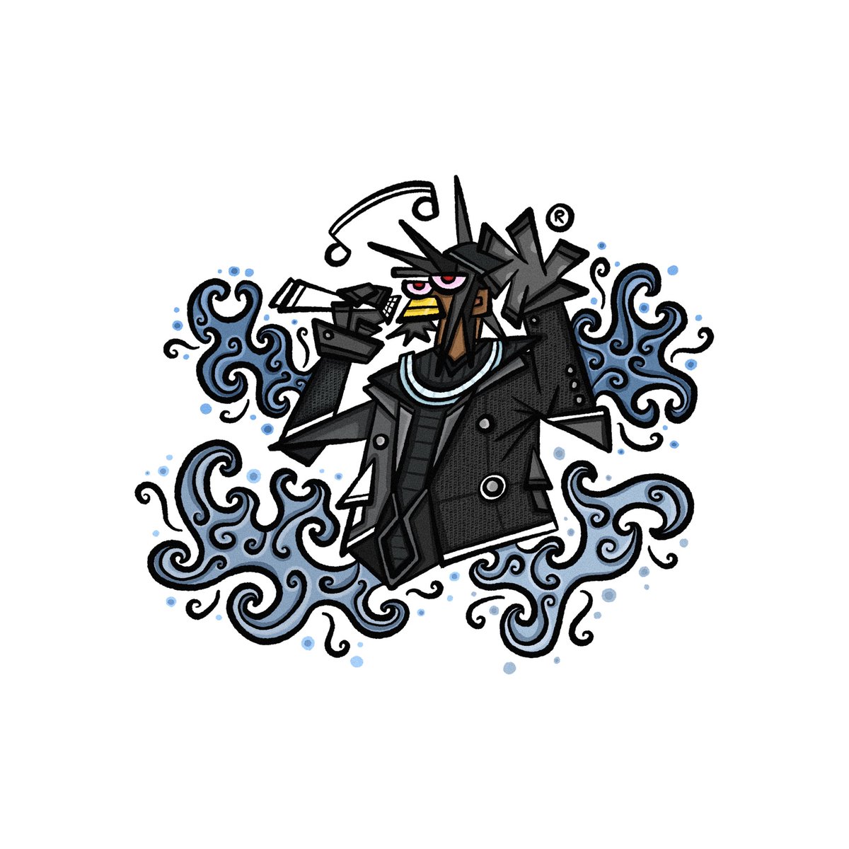 rivalites's tweet image. playboi carti’s rolling loud set illustrated (2023)