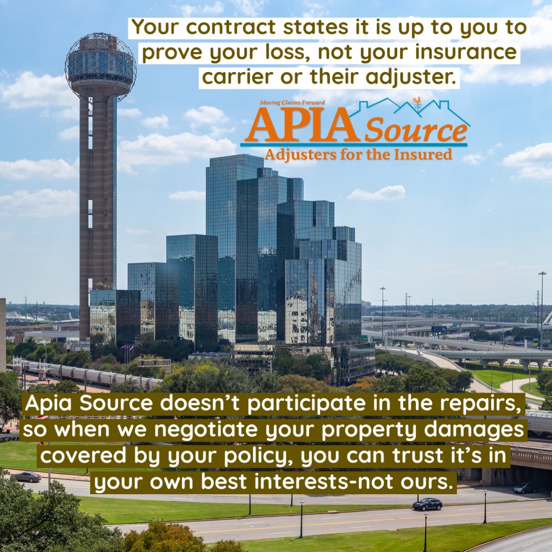 APIASOURCE's tweet image. If you suffered a loss In #DFW during the March 2023 storms in your business, we can help investigate/uncover hidden damage and negotiate your insurance claim. #insuranceclaim #dfwstorms #roofing #apiasource #publicadjuster