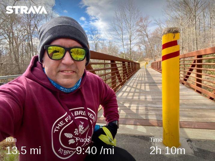 running_trav's tweet image. Started with a feels like 23° with 15mph winds and a new route🥶 RnR DC Half is next Saturday, may the taper begin!😎🎸 #1100in2023 #irun2023 #runnerdad #findyourbalance #AER2023 #AERteam #alteregorunning #honeystingerathlete #brooksrunning #milestogo @alter_ego_running @goodr