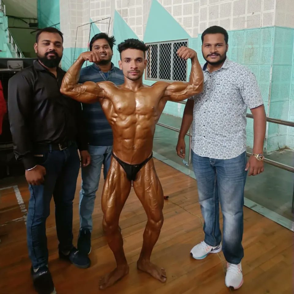 All The Best For Today National Bodybuilding Championship Bhai Raja Thakur From Telangana💪💪💪 #bodybuilding #champion
