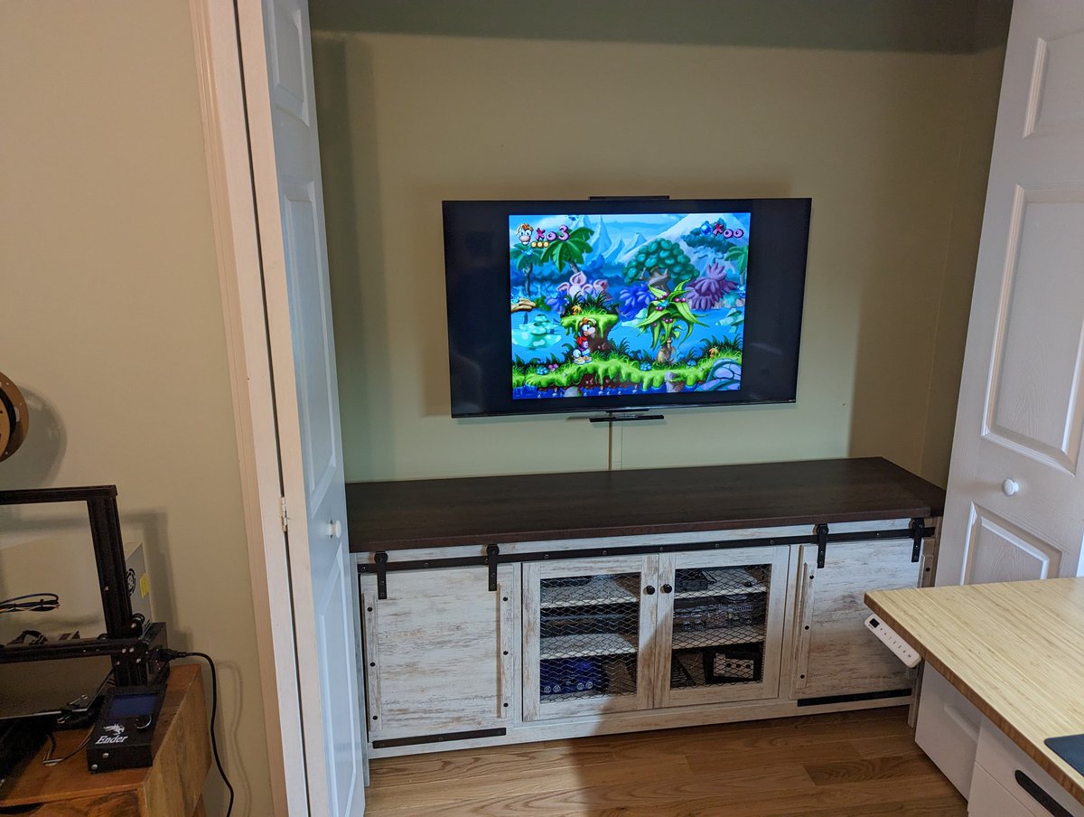All 20 consoles hooked up. This took a long time 😅