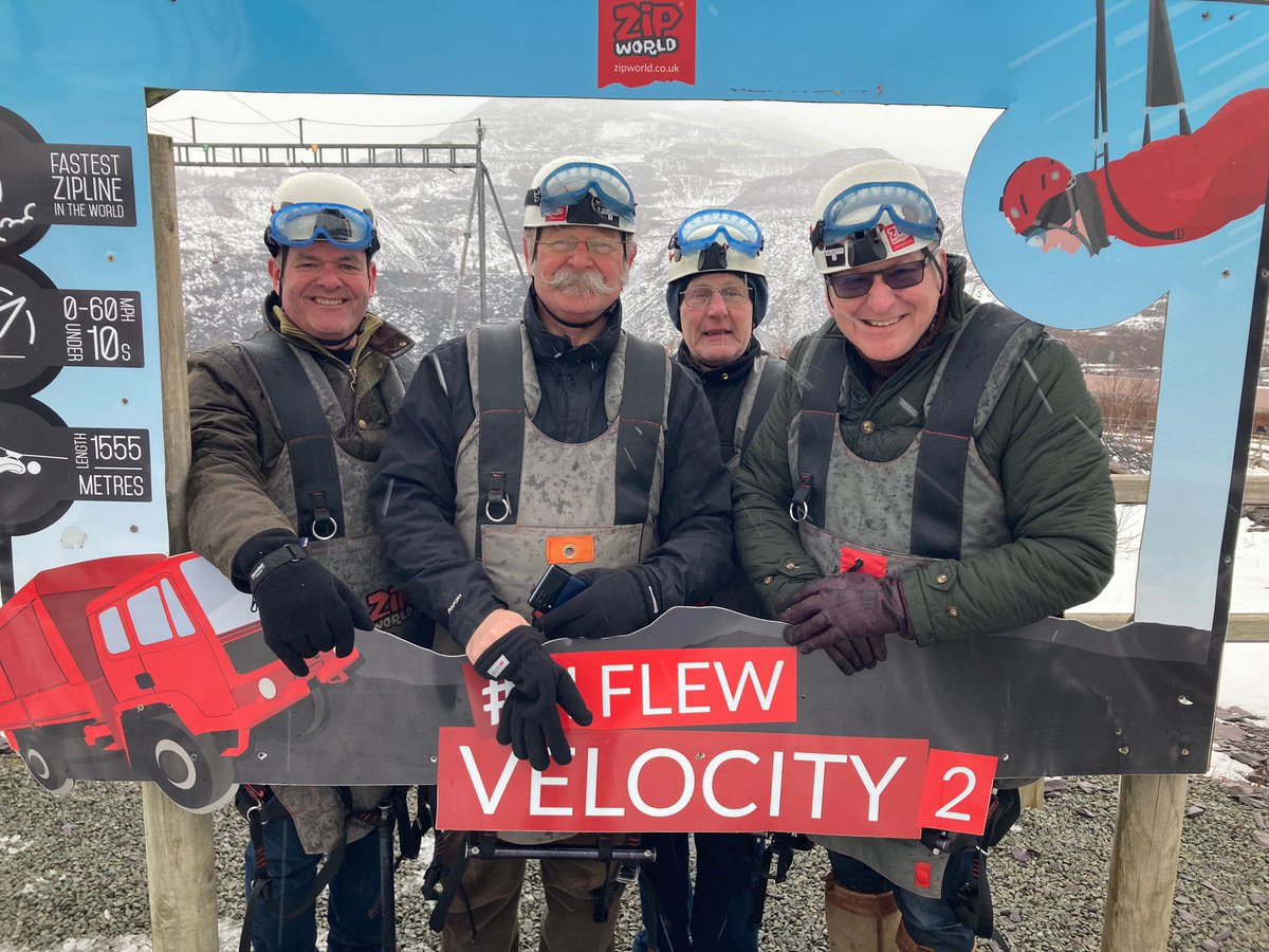 The Warwickshire Mark Master Masons team have made it down Velocity in one piece. Close to £13,000 has been raised so far. 
There is still time to contribute to the efforts for the <a href="/WarksFreemasons/">Warwickshire Freemasons</a>  2023 Festival by following this link: 
justgiving.com/fundraising/rw…