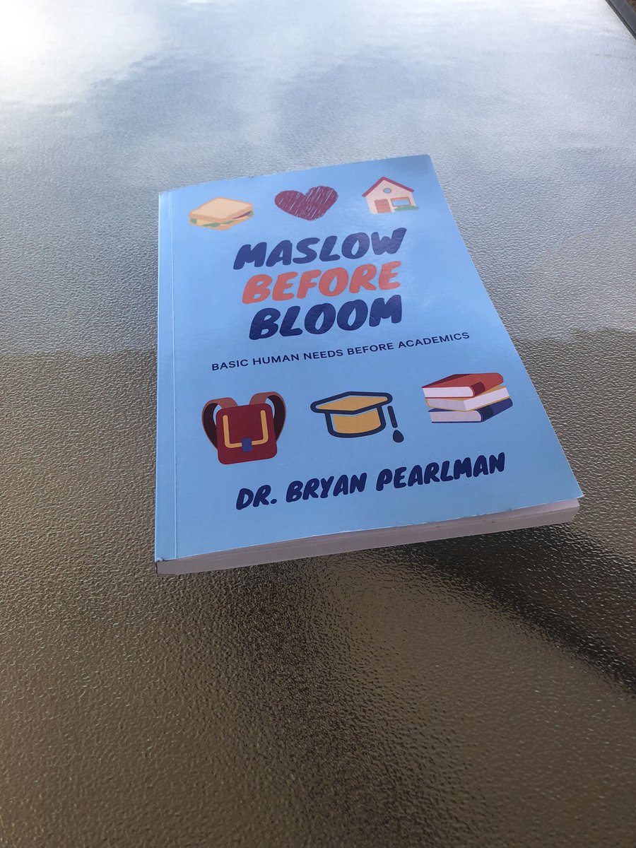 Just finished this book by @DrP_Principal. Great perspectives and relatable on so many levels. Thank you Dr. P! #MaslowBeforeBloom #oklaed